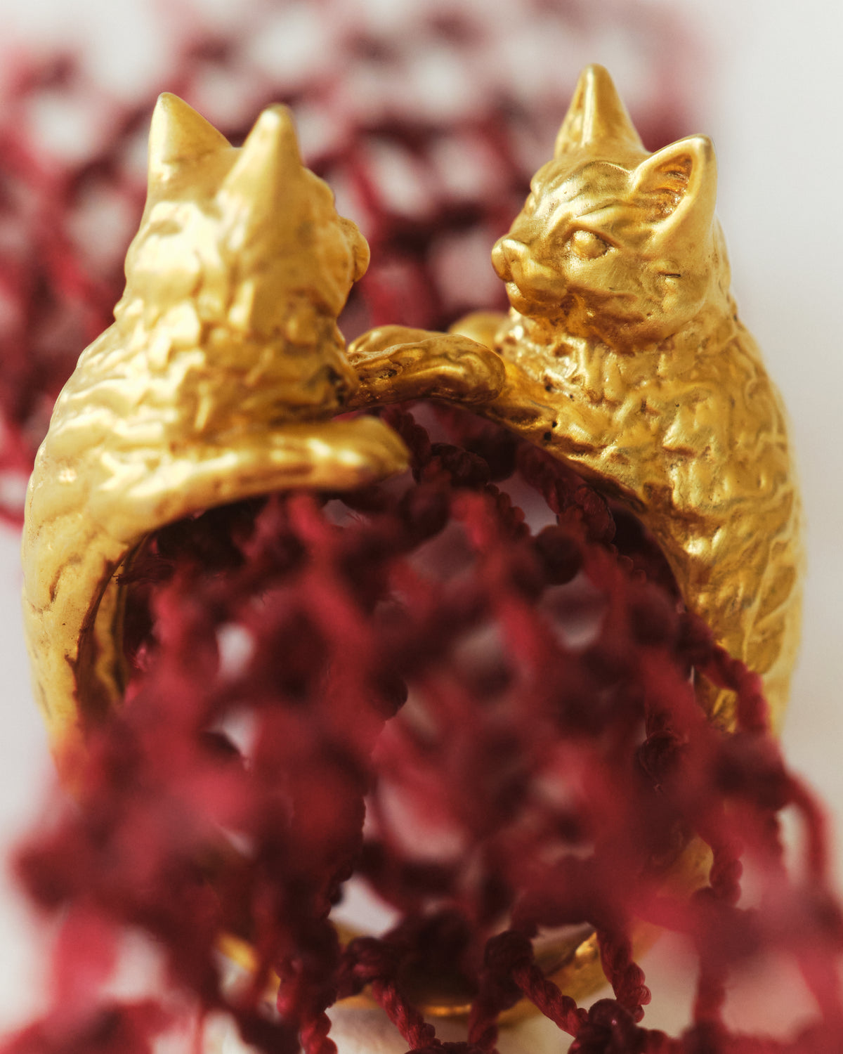 BADEM & FISTIK two-cat ring from EFEK’s Cats of Istanbul collection