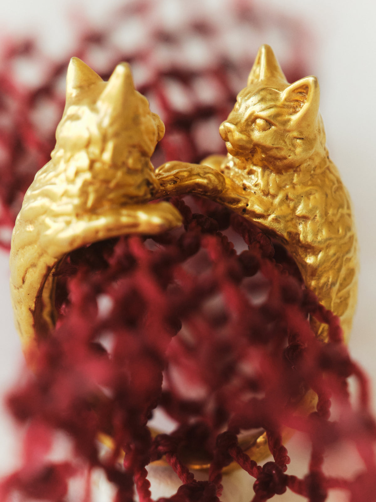 BADEM & FISTIK two-cat ring from EFEK’s Cats of Istanbul collection