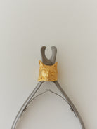 Still life image of the KÖFTE sterling silver cat ring by EFEK