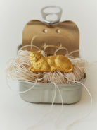 ŞÖBİYET lounging cat brooch from EFEK’s Cats of Istanbul collection