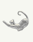 BİBER silver plated sterling silver cat brooch by EFEK