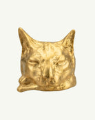 KÖFTE 18K gold-plated sterling silver sleeping cat ring from EFEK’s Cats of Istanbul collection
