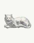 ŞÖBİYET silver plated sterling silver cat brooch by EFEK
