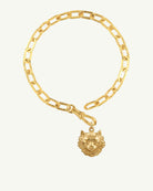 SÜTLAÇ 18K gold-plated sterling silver cat charm bracelet by EFEK